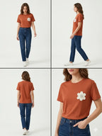 T-Shirt Daisy Terracotta 🌼 Andreas Boom