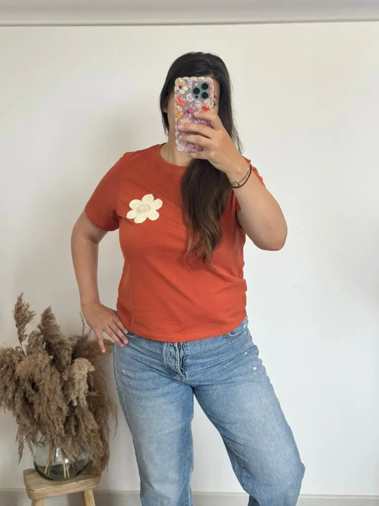 T-Shirt Daisy Terracotta 🌼 Andreas Boom