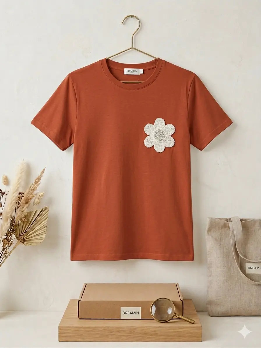 T-Shirt Daisy Terracotta 🌼 Andreas Boom